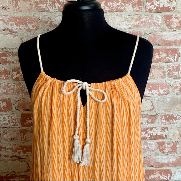 TALULAH Dress Orange Maxi Size Large - Picture 4 of 11